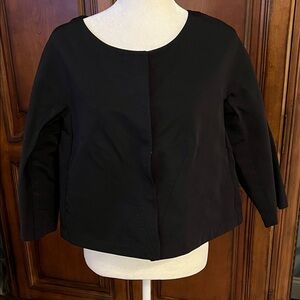 Kenneth Cole New York Black Teddy Jacket, EUC, 10 (Taffeta like)